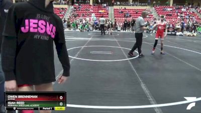 88 lbs Quarterfinal - Owen Brenneman, SlyFox vs Isiah Reed, Nebraska Wrestling Academy