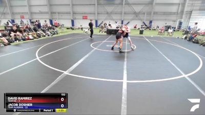 132 lbs Placement Matches (8 Team) - David Ramirez, TEAM NC vs Jacob Doshier, Team Alabama