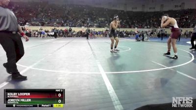 3A-215 lbs Quarterfinal - Kolby Looper, Blackwell vs Jordyn Miller, Henryetta