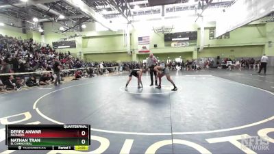 150 lbs Quarterfinal - Derek Anwar, Palisades vs Nathan Tran, El Camino Real