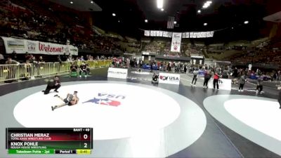 49 lbs Quarterfinal - Knox Pohle, Rough House Wrestling vs Christian Meraz, Total Kaos Wrestling Club