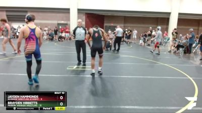 145 lbs Round 4 (6 Team) - Jayden Hammonds, Glasgow Wrestling Academy vs Brayden Hibbetts, Modern Warrior Wrestling