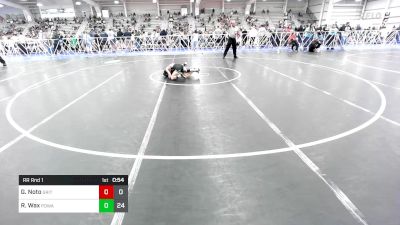 75 lbs Rr Rnd 1 - Gavin Noto, Grit Mat Club Red vs Rylen Wax, POWA