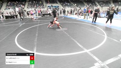 70 lbs Consi Of 8 #2 - Anson LeGrand, Sperry Wrestling Club vs Bear Kent, Pawhuska Elks Takedown