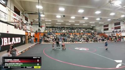 49 lbs Champ. Round 2 - Gabriel Craig, Powell Wrestling Club vs Salvador Piplica, Riverton USA Wrestling