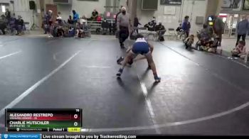 76 lbs Round 1 (8 Team) - Alesandro Restrepo, Vougars Honors vs Charlie Mutschler, 84 Athletes