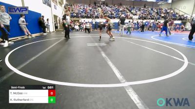 96-100 lbs Semifinal - Trevor McGee, Vinita Kids Wrestling vs Kadence Rutherford, Grove Takedown Club