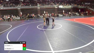 58 lbs Consi Of 8 #2 - Uriah Grant, Athlos WC vs Drew Rhoten, Rustler WC