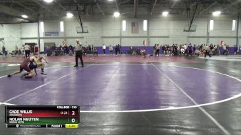 133 lbs Champ. Round 1 - Cade Willis, Augsburg vs Nolan Nguyen, Buena Vista