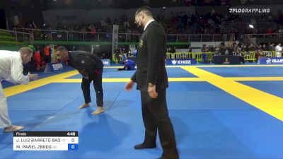 JOÃO LUIZ BARRETO BAOVENTURA vs MAREK PAWEL ZBROG 2022 European Jiu-Jitsu IBJJF Championship