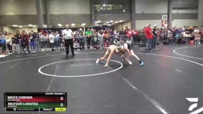 100 lbs Champ. Round 1 - Bryce Cormier, Silver Lake vs Brayden Luinstra, Augusta