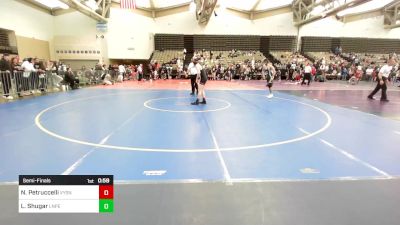 129-H2 lbs Semifinal - Nicola Petruccelli, Valley Steam North vs Logan Shugar, Lenape