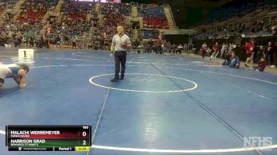 160 lbs 3rd Place Match - Harrison Grad, Bismarck St Mary`s vs Malachi Werremeyer, Fargo Davies