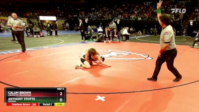 113 Class 4 lbs Semifinal - Calum Brown, Lafayette (Wildwood) vs Anthony Stotts, Neosho