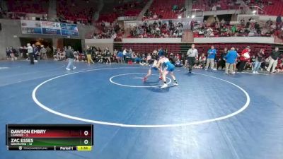 120 lbs Semis (4 Team) - Zac Esses, Grapevine vs Dawson Embry, Leander