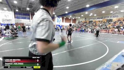 132 lbs Cons. Semi - Thomas Jablonski, Sultana vs Loscar Riestra, Corona Del Mar