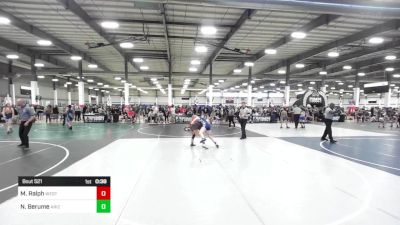 109 lbs Consi Of 8 #2 - Madelyn Ralph, Westwood vs Nia Berume, Arizona Heat