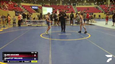 82 lbs Cons. Round 3 - Blake Goucher, OK vs Brantley Williams, KS