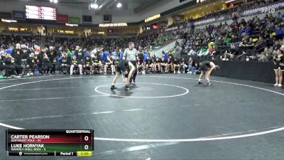 120 lbs Quarterfinal - Carter Pearson, Southeast Polk vs Luke Hornyak, Waverly-Shell Rock