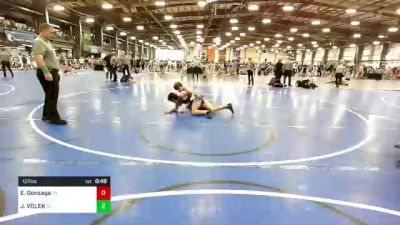 127 lbs Round Of 64 - Ethan Gonzaga, NY vs JAKE VOLEK, NJ