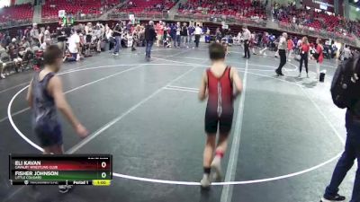 75 lbs Cons. Round 4 - Eli Kavan, Cavalry Wrestling Club vs Fisher Johnson, Little Cougars