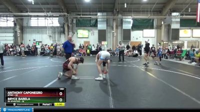 140 lbs Round 4 (8 Team) - Anthony Caponegro, BTWC vs Bryce Barela, 84 Athletes