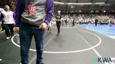 60 lbs Round Of 16 - Emmett Richardson, Chickasha Youth Wrestling vs Ross Stegeman, Tulsa Blue T Panthers