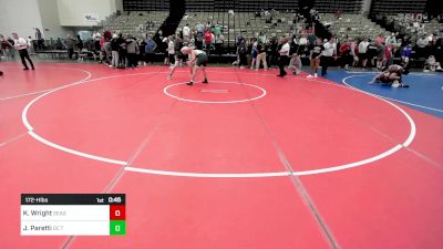 172-H lbs Consi Of 4 - Kaleb Wright, Seagull Wrestling Club vs Joseph Paretti, DC Trained