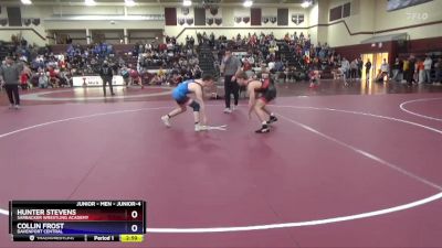 Junior-4 lbs Round 2 - Hunter Stevens, Sarbacker Wrestling Academy vs Collin Frost, Davenport Central