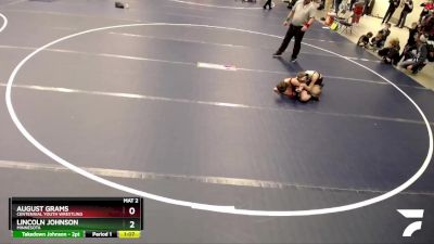 71 lbs Quarterfinal - August Grams, Centennial Youth Wrestling vs Lincoln Johnson, Minnesota