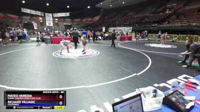 98 lbs 3rd Place Match - Mateo Heredia, Daniel Cormier Wrestling Club vs Richard Mujagic, California