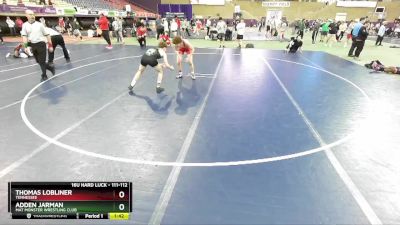 111-112 lbs Round 2 - Adden Jarman, Mat Monster Wrestling Club vs Thomas Lobliner, Tennessee