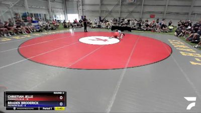 126 lbs Round 2 (8 Team) - Christian Jelle, Minnesota Blue vs Braden Broderick, Michigan Blue