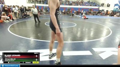 138 lbs Quarterfinal - Blaine Leonard, Lake City vs Titus Dillo, American Falls