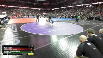 D3-170 lbs Semifinal - Toren Vandenbush, Random Lake vs Ryan Roy, Wabeno/Laona/Th. Lakes
