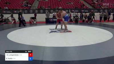 130 kg Quarters - Donny Longendyke, Minnesota Storm vs Darryl Aiello, Community Youth Center - Concord Campus Wrestling