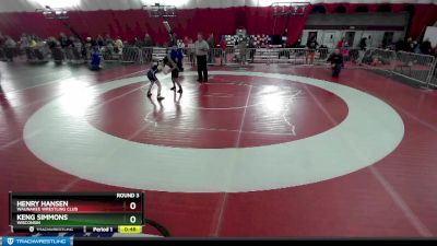 61-64 lbs Round 3 - Henry Hansen, Waunakee Wrestling Club vs Keng Simmons, Wisconsin