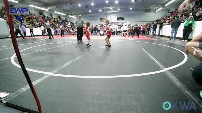 55 lbs Rr Rnd 5 - Lightning Kirk, Hilldale Youth Wrestling Club vs Sophia Piersol, Claremore Wrestling Club