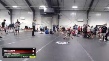 80 lbs Round 3 (8 Team) - Andreo Manlove, Reverence Wrestling Club vs Lucas Layne, North Brevard