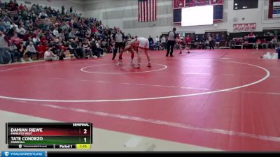 160 lbs Semifinal - Tate Condezo, Marshall vs Damian Riewe, Mankato West