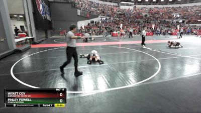 84 lbs Cons. Round 2 - Finley Fowell, Ithaca/Weston vs Wyatt Coy, Burlington Youth WC