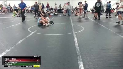 100 lbs Round 4 (8 Team) - Max Berman, PA Alliance vs Noah Meza, Black Fox Wrestling