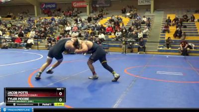 197 lbs Cons. Round 1 - Tyler Moore, Corban University (Ore.) vs Jacob Potts, Vanguard University (Calif.)