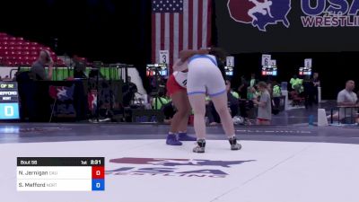 72 kg Rnd Of 32 - Nile Jernigan, California vs Sierra Mefford, North County Wrestling Club