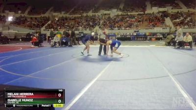 145 lbs Champ. Round 2 - Isabelle Munoz, Casteel HS vs Melani Herrera, San Tan Foothills