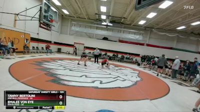 135 lbs Quarterfinal - Emalee Von Eye, DouglasSD vs Tawny Bertolini, Greybull/Riverside