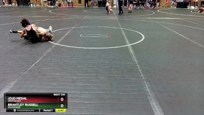 60 lbs Quarterfinal - Jojo Medal, Unattached vs Brantley Russell, Unassigned