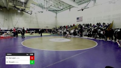 106 lbs Consi Of 8 #1 - Nico Carvajal, Hasbrouck Heights vs Mathew Elyash, Paramus