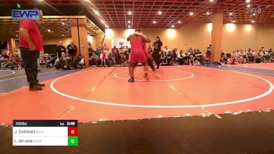 250 lbs Rr Rnd 1 - JaCaleb Caldwell, Buccaneer Wrestling vs Lucas Wruble, Buccaneer Wrestling