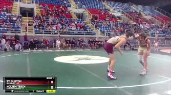126 lbs Placement Matches (8 Team) - Ty Burton, W4-Minot vs Kolten Tesch, E2-Fargo Davies